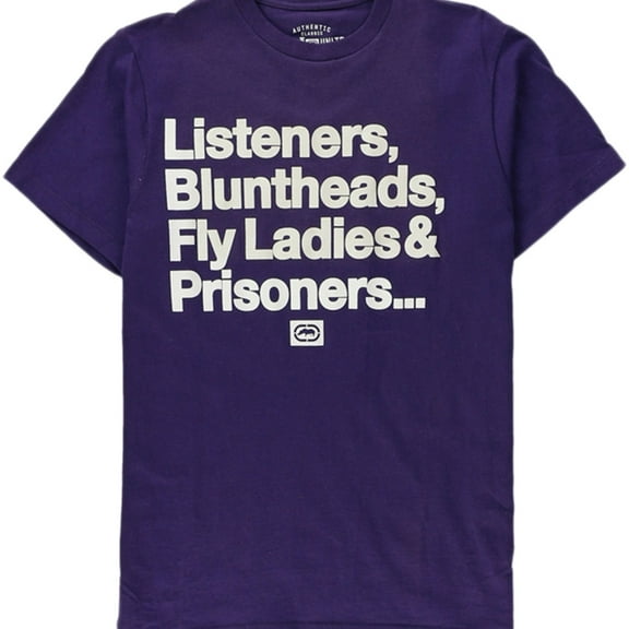 Ecko Unltd. Mens Memory Lane Graphic T-Shirt, Purple, Medium