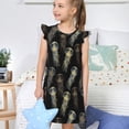 thumbnail image 4 of Fotbe Jellyfish Vestido de Dormir para Niñas de 3 a 10 Años, Mangas Cortas, Estilo Princesa, Pijama Camisón con Mangas Voladas-Large, 4 of 6