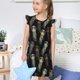 thumbnail image 4 of Fotbe Jellyfish Vestido de Dormir para Niñas de 3 a 10 Años, Mangas Cortas, Estilo Princesa, Pijama Camisón con Mangas Voladas-Large, 4 of 6