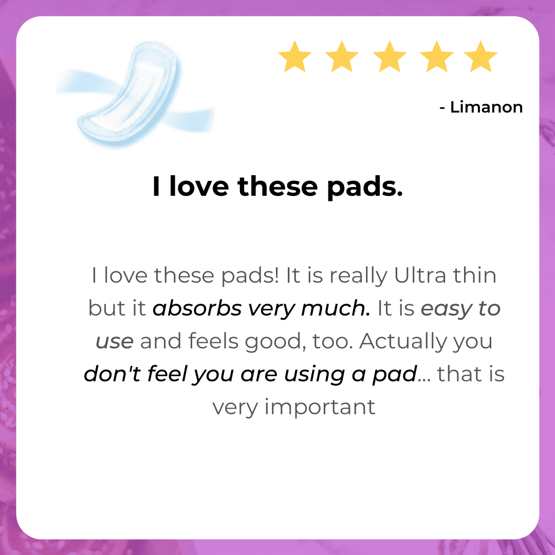 LivDry Female Incontinence Ultra Thin Pads | Leak Protection + Odor Control (Maximum, 72-Pack)