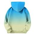 thumbnail image 5 of MKOSPLRT Oversized Hoodies for Kids 4-14Y Gradient Long Hooded Sweatshirts Casual Loose Fall Pullover Tops Long Sleeve Hoodies with Pocket, 5 of 10