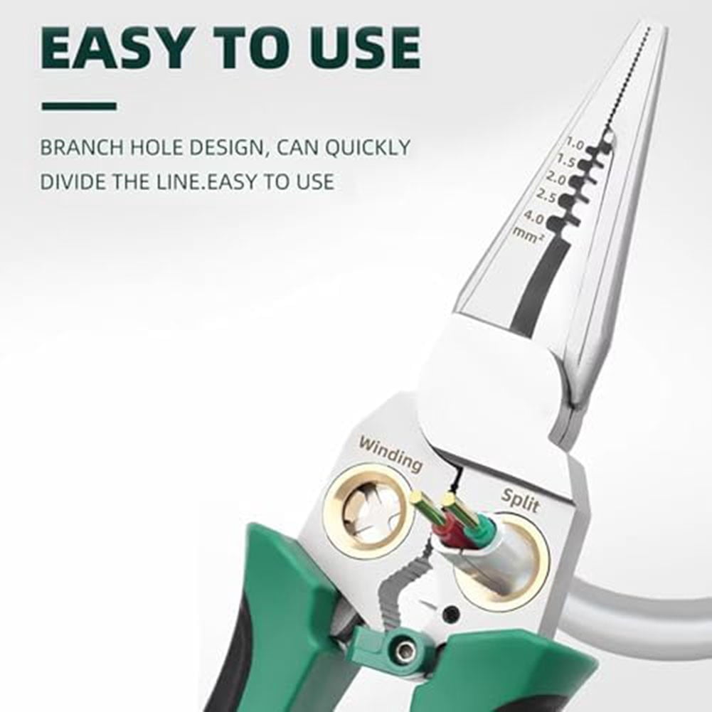 8-In-1 Wire Stripper & Voltage Tester: Forprecision Cutting, Crimping & Safety