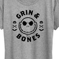 thumbnail image 3 of The Nightmare Before Christmas - Grin And Bones - Women's Short Sleeve Graphic T-Shirt, 3 of 5