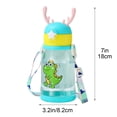 thumbnail image 3 of Antler Water Bottle with Straw 600 mL Leakproof Portable Cup, BPA-Free Plastic, Detachable Silicone Straw for Kids Adults Travel Daily 18 x 8.2 cm, 3 of 6