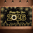 thumbnail image 5 of Decorative Design New Year Banner Festive Theme Celebration Banner for Holiday Event Indoor Decoration Party Backdrop, 5 of 5