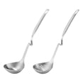 thumbnail image 2 of 2PCS Hanging Stainless Steel Wall Hanging Spoon Soup Colander Kitchen Soup Spoon Tool, 2 of 8