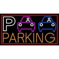 thumbnail image 1 of P And Car Parking With Red Border LED Neon Sign 20 x 37 - inches, Clear Edge Cut Acrylic Backing, with Dimmer - Bright and Premium built indoor LED Neon Sign for Bar decor., 1 of 7