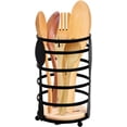 thumbnail image 1 of Utensil Holder, Kitchen Utensil Holder, Round Kitchen Utensil Stand, Black, 1 of 5