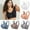 Random colors 3PCS, variant on 30PCS Plus Size Women Shockproof Breathable Wireless Push-up Vest Bra Sport Underwear