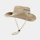 thumbnail image 2 of Sombrero boonie unisex de ala ancha - Cordón ajustable, ventilación de malla, plegable, protección contra el sol y la lluvia, mezcla de algodón, talla única (56-59 cm), 2 of 5