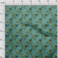 thumbnail image 2 of oneOone Cotton Poplin Fabric Leaves|Bird & Floral Block Print Sewing Fabric BTY 56 Inch Wide, 2 of 4