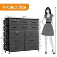thumbnail image 2 of WALYWIK Dresser for Bedroom with 12 Drawer, Storage Dresser Organizer, Fabric Chests of Drawers for Hallway, Entryway, 2 of 8