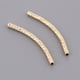 thumbnail image 3 of 4 piezas de de fideos de tubo de cobre, facetadas de codo curvo, pulseras para manualidades de joyería DIY, diámetro de agujero Golden 2 × 30mm, 3 of 9