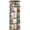 Rustic Brown, variant on 6 Tier Rotating Bookshelf Tower, Revolving Bookcase, 360° Round Spinning Book Shelf, Narrow Swivel Bookshelves Vertical Turning Corner Bookshelf Organizer for Small Space, Rustic Brown