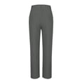thumbnail image 5 of Miluxas Dress Pants Women Work Business Pants Tummy Control office Straight Leg Trousers High Waisted Ladies Slacks Gray, 5 of 5