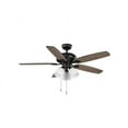 thumbnail image 3 of Hampton Bay Rockport II 52in Black LED Ceiling Fan, 3 of 6