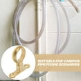 thumbnail image 3 of Abrazaderas de latón para tubos, abrazaderas resistentes para tuberías, abrazaderas para cables con 2 orificios para tuberías en interiores y exteriores., 3 of 8