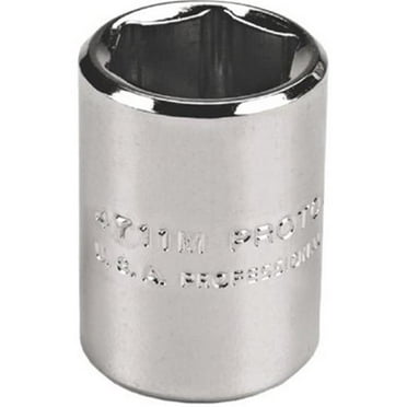 Proto Torqueplus Metric Sockets 1/4", 1/4" Drive, 15mm, 6 Points, EA (577-4715M)