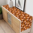 thumbnail image 4 of Purple Halloween Table Runner - 108 Inch Long, Kitchen Dining Table Runner Dresser Scarves, Pumpkins Cat Ghost Black Bat Farmhouse Decor for Coffee Tables Wedding Party Banquet, 4 of 8