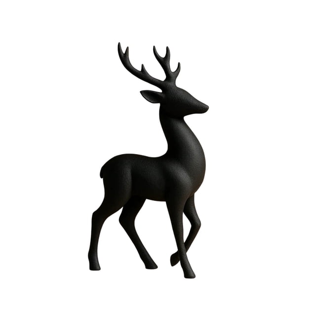Yunuuuoa European Style Faux Deer Statue Elegant Home Decor Entryway Sculpture Durable Resin Animal Figure for Garden Patio Tabletop Centerpiece Gift Idea