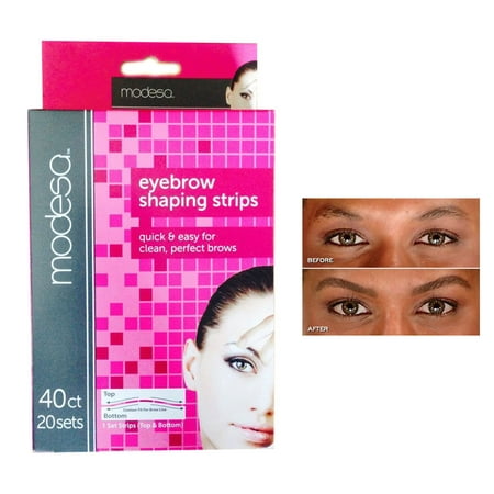 40 Eyebrow Shaping Strips Mini Wax Hair Removal Shapers Face Waxing Smooth (Best Eyebrow Wax Strips)