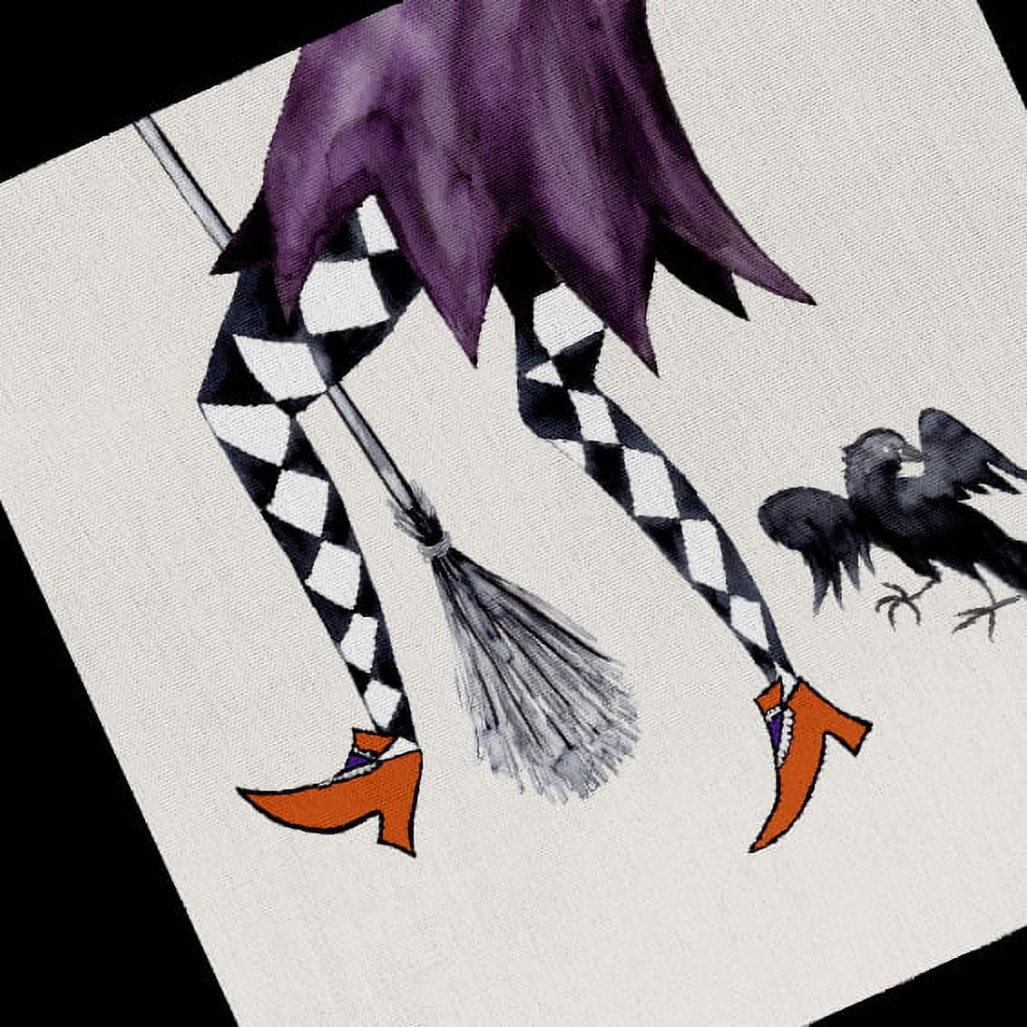 Trick or Treat Fly Away Witch Halloween Tote Bag