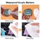 thumbnail image 4 of Marcadores de pintura acrílica Nauets, 60 colores, impermeables, doble punta, 4 of 6