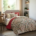 thumbnail image 1 of Regency Heights Twin Size Comforter Set, 6-Piece Bed in a Bag Twin, Red Bedding Comforter Set with Comforter, Flat Sheets, Fitted Sheets with Side Pockets, 1 of 7