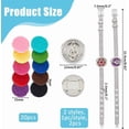 thumbnail image 2 of 2 Styles Essential Oil Diffuser Bracelet 8.82 inch Stainless Steel Watch Band Bracelets Aromatherapy Locket Adjustable Bracelet with 20Pcs Washable Refill Pads for Women Men Friends, 2 of 6