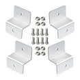 thumbnail image 1 of SHISUYAN 4pcs Practical Solar Panel Mounting Racks RV Boat Mounted Support Brackets, 1 of 9