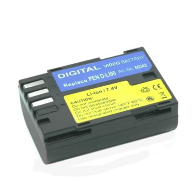 Battpit: Digital Camera Battery Replacement for Pentax D-LI90 (1900 mAh) D-LI90 7.4 Volt Li-ion Digital Camera Battery