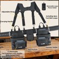 thumbnail image 3 of Men Perry suspenders 2 inch Width Non-Metal Belt Clip Y Shape Reflective Suspenders For Men Work, 3 of 10