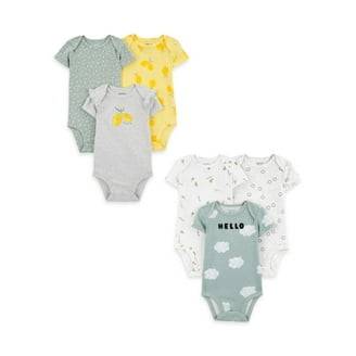 Carter's Child of Mine Baby Girl Bodysuit, 3-Pack, Sizes Preemie