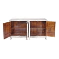 thumbnail image 3 of Antique White Wood Double Tree Cabinet - 4 Door Storage Organizer, 3 of 5
