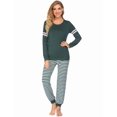 thumbnail image 3 of Ekouaer Maternity Pajama Set Nursing Pjs Women Breastfeeding Pregnancy Postpartum Clothes Long Sleeve Top & Pant with Pockets, 3 of 6