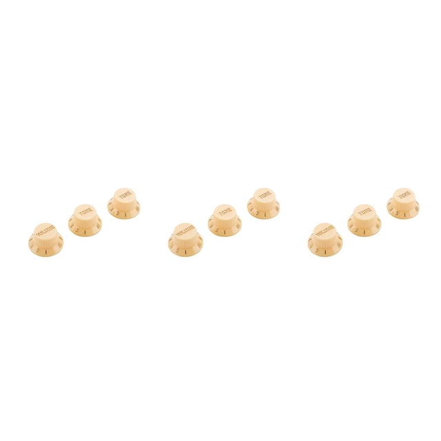 braveheart 3pcs Guitar Knob String Instrument Parts Volume Tone Knobs Controlling Component Top Hat Control Caps Accessories As shown 3Set