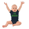 thumbnail image 3 of Lil Broski Funny Younger Brother Bodysuit Jumper Boys Infant Baby Brisco Brands 6M, 3 of 6