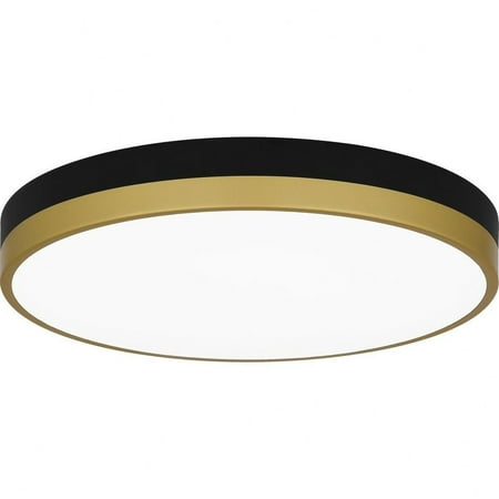 

30W Led Flush Mount in Contemporary Style-2 inches Tall and 15 inches Wide-Matte Black Gold Finish Bailey Street Home 71-Bel-4926076
