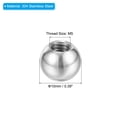 thumbnail image 2 of Uxcell Bouton Écrous à Bille M5x10mm, 8 Pack Filetage Acier Inoxydable 304 Couvercle à Vis Rond pour Trou de Store, Argent, 2 of 6