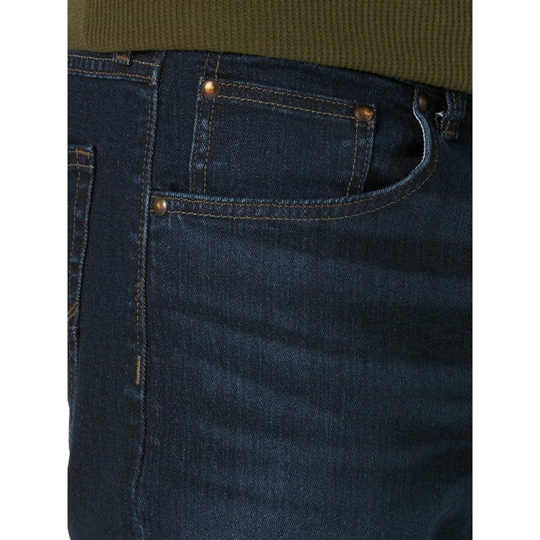 Wrangler Mens Slim Straight Jeans Light Grey Wash Size 36/L34