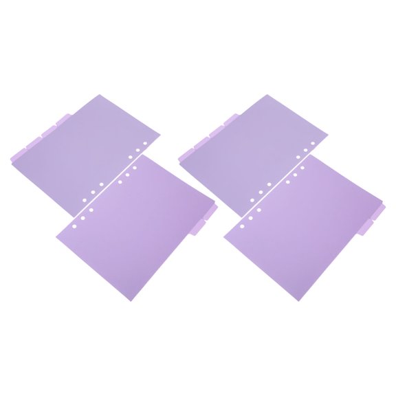 WHAMVOX  12 Pcs Notebook Index Dividers Binder Separators Tabs Purple