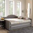 thumbnail image 2 of Baxton Studio Eliza Tufted Full Daybed with Pull-Out Trundle, Grey, 2 of 10