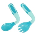 thumbnail image 2 of MasteelfCA 1 Set of Left-handed Toddler Stainless Steel Spoon Baby Fork Kids Spoon Fork Kit Toddler Utensil, 2 of 9