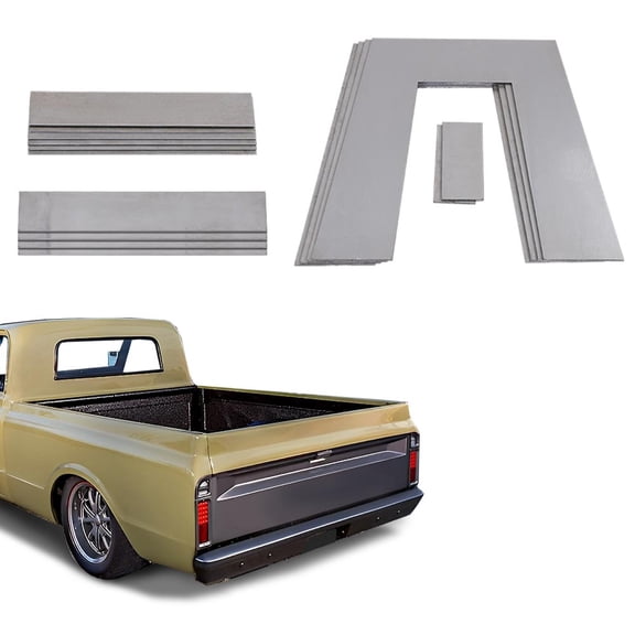 PIT66 Weld on Lowering Truck Under Bed Frame 10" Tall Step C Notch Kit 2" Wide