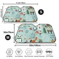 thumbnail image 3 of Balery Christmas Winter Animals Print Car Windshield Sun Shade,Windshield Sunshade for Car Pickup Truck SUV Accessories-Medium, 3 of 7