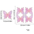 thumbnail image 3 of YingYouFu 20PC Butterfly Shaped Disposable Cocktail Napkins, Unique Pattern Soft Paper Beverage Party Napkins, Decorative Table Supply for Birthday Wedding, Baby Shower, Holiday Event Table Decor, 3 of 6