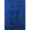 thumbnail image 1 of Ahgly Company Indoor Rectangle Mid-Century Modern Denim Dark Blue Persian Area Rugs, 8' x 12', 1 of 6