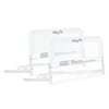 Dream On Me Lightweight Mesh Security Adjustable Bed Rail Double Pack With Breathable Mesh Fabric In White