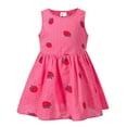 thumbnail image 1 of Odeerbi Niñas Verano Algodón Vestido Tanque Floral Vestido Sol Sin Mangas A-Vestido Sin Mangas de Princesa, 1 of 8