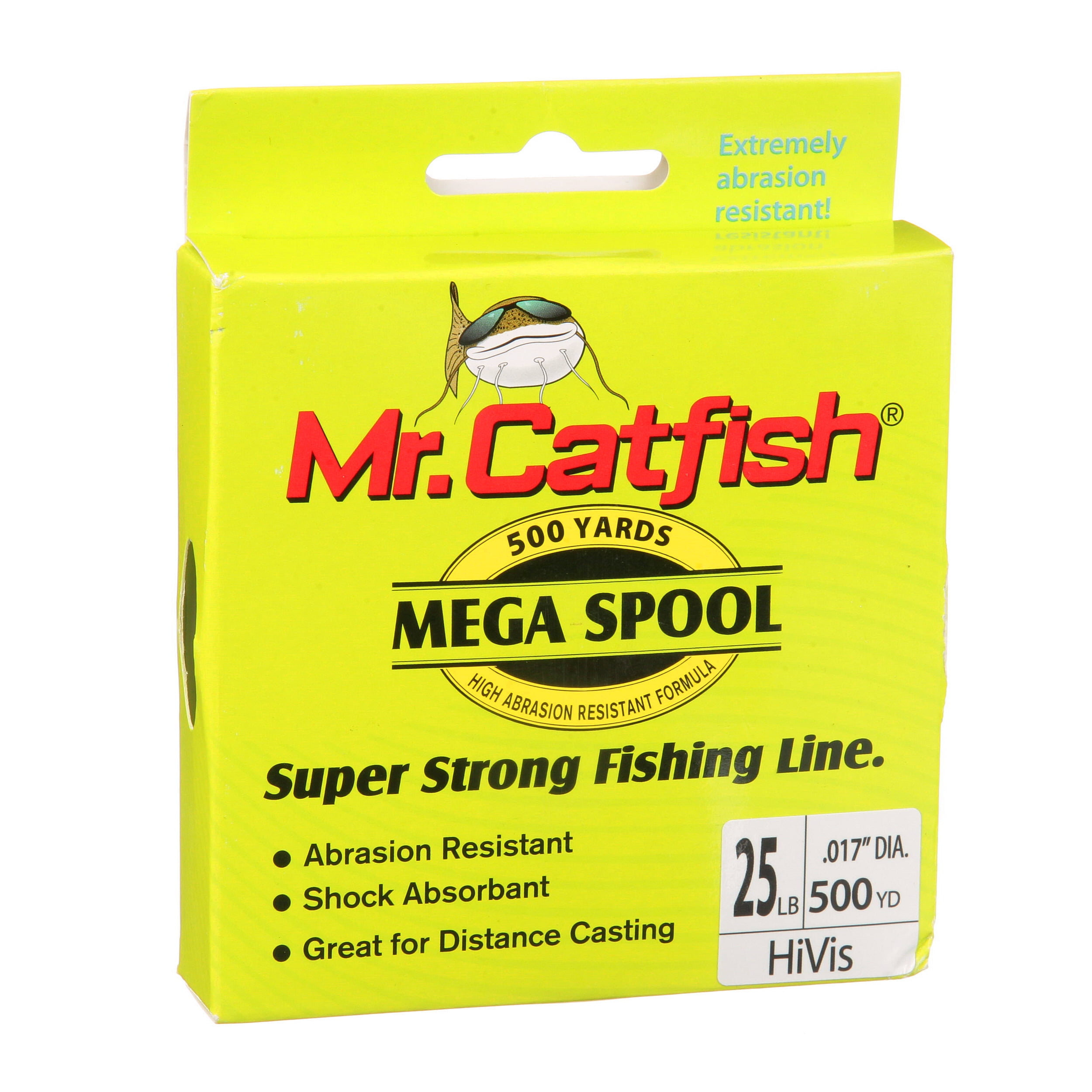 Lews CFS25HV Mr Catfish Line Filler Spools 500 Yards HiVis Test 25 lb Fishing